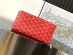 Goyard Bags 80MATIGNON Large Wallet Designed Long Style, Full Zipper Closure Ensures Security.It contains 12 card slots, a central zipper pocket, two large storage compartments for cards, banknotes, coins, and other daily documents. 20 2.3 x 11 cm 7704-big red - Image 3