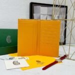 Goyard Bags 85 Goya Multifunctional Travel Wallet Holder, with 1 Main Compartment, Side Compartments, 2 Ticket Dividers, 9 Card Slots, Combining Fashion and Multifunctionality, Can Store Tickets, Cash, Passport, Various Bank Cards, etc. Style number: 98129 Color: Yellow Size: 19cm 1.5cm x 11.5cm - Image 4