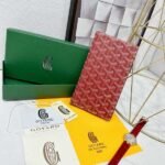Goyard Bags 85 Goya Multifunctional Travel Wallet Holder, with 1 Main Compartment, Side Compartments, 2 Ticket Dividers, 9 Card Slots, Combining Fashion and Multifunctionality, Can Store Tickets, Cash, Passport, Various Bank Cards, etc. Style number: 98129 Color: Red Size: 19cm 1.5cm x 11.5cm