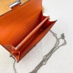 Hermes Bags Hermes Constance Chain Crossbody Bag p155 Model: 539-1 Palm Print Silver Buckle Size: 22*11cm Made of Empson cowhide, it feels soft comfortable.Exquisite elegant, with smooth straight edges. It has two bill inside, one zipper pocket, and 12 card slots for super large capacity, which can hold phone.Can be worn crossbody an underarm bag, chain length 120cm, detachable as a wallet or clutch, multi-use bag - Image 9