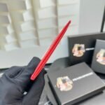 Prada Bags P50 PRADA Popular Genuine Leather Card Holder [Heart] Latest Style from Counter, Synchronized the Official Website, Authentic with Internal Code 224, Cross Pattern Cowhide Texture, Imported Threaded Lining, and Even Stitching, Smooth Oil Edge, Exquisite Workmanship, Size: Length 10cm Height 8cm, Color: Epoxy Gold, Black, Bright Plum Red, Pink, Blue Sky Blue, Apricot, Purple, Number: ML206 - Image 4