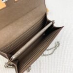 Hermes Bags Hermes Constance Chain Crossbody Bag p155 Model: 539-1 Palm Print Silver Buckle Size: 22*11cm Made of Empson cowhide, it feels soft comfortable. Exquisite elegant, with smooth straight edges. It has two bill inside, one zipper pocket, and 12 card slots for super large capacity, which can hold phone. Can be worn crossbody an underarm bag, chain length 120cm, detachable as a wallet or clutch, multi-use bag - Image 3