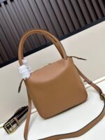 Prada Bags Batch 310¥ 1A145 Double Shoulder Strap Small Size This double strap is made of imported deerskin pattern cowhide, designed two interchangeable adjustable long shoulder straps.The fabric ribbon cowhide match perfectly; it's versatile for different occasions outfits. It has large capacity space with many compartments feels super soft. Hurry up and get it! Length 23x Height 21x Bottom 10cm - Image 3