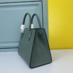 Prada Bags 350 High-Quality PRADA from the Counter#66158 uses thick cross cowhide imported calfskin, 175 OEM code, with lacquered same-color lettering decoration, unique charm in classic fashion and grandeur, length 33x height 24x base 15cm - Image 3