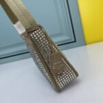 Prada Bags 270 2021 New Sparkling Rhinestone Hobo Bag Box Wow! entire inlaid rhinestones. The rhinestones are dazzling under the light! beautiful. Trust me, carrying it out at night is very eye-catching has a high rate of turning heads. People will compliment wherever you go. This sparkling rhinestone bag also pairs well outfits, it's so fairy-like and cool, suitable any occasion, especially for attending Prada events paired with dresses. It's absolutely stunning! Size 22cm, model number 2260 - Image 6