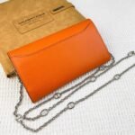 Hermes Bags Hermes Constance Chain Crossbody Bag p155 Model: 539-1 Palm Print Silver Buckle Size: 22*11cm Made of Empson cowhide, it feels soft comfortable.Exquisite elegant, with smooth straight edges. It has two bill inside, one zipper pocket, and 12 card slots for super large capacity, which can hold phone.Can be worn crossbody an underarm bag, chain length 120cm, detachable as a wallet or clutch, multi-use bag - Image 8