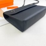 Hermes Bags Hermes new nap bags165 Made of Togo calfskin Lacquered Palladium Plated Saddle Stud Snap Adjustable strap be worn on the shoulder or crossbody - Can store a phone Dimensions: Length 18.5 Width 11.5 × Thickness 4.5cm Model: 363 Lychee Pattern - Image 5