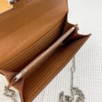 Hermes Bags Hermes Constance Chain Crossbody Bag p155 Model: 539-1 Palm Print Silver Buckle Size: 22*11cm Made of Empson cowhide, it feels soft comfortable. Exquisite elegant, with smooth straight edges. It has two bill inside, one zipper pocket, and 12 card slots for super large capacity, which can hold phone. Can be worn crossbody an underarm bag, chain length 120cm, detachable as a wallet or clutch, multi-use bag - Image 7