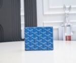 Goyard Bags 65 Sky Blue Gift Box Goyard♛ Factory Direct Sale Wallet Daily Essential Item G0YARD was founded in 1853 has history over 160 years. The fabric made from a blend of linen, cotton, hemp fibers, then coated with smooth gum aldehyde. It is waterproof, strong, durable, highly sought after by celebrities, royalty, and nobility Custom Smooth Leather for Exclusive Wallet✅Diagonal Stitching Perfect Size: 11*9 - Image 2