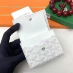 Goyard Bags The G513 Marigny Coin Purse is perfect storing small change. It features snap closure, compartment coins, a slot for cards and banknotes.Size: 8.5*2*10cm. Color: White - Image 6