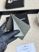 Prada Bags 55 Prada Best-Selling Genuine Leather Card Holder [Heart] Latest Style from Counter, Synchronized the Official Website, Authentic Development, Color as Shown Model 2MC223, internal 224 OEM code Cross-grain cowhide excellent texture, imported threaded lining, even stitching, smooth oil edges, exquisite workmanship, dimensions: length 10cm, height 8cm, comes with original packaging box and card - Image 5