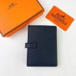 Hermes Bags HERMES New H Passant Epsom Calfskin Short Wallet Sheath "H passant" opening and closing -Zipper Coin Purse -3 card slots - Banknote Pocket Metal texture: Palladium plating Size: 12*10cm Model: 950 Palm Print - Image 2