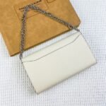 Hermes Bags Hermes Constance Chain Crossbody Bag p155 Model: 539-1 Palm Print Silver Buckle Size: 22*11cm Made of Empson cowhide, it feels soft comfortable.Exquisite elegant, with smooth straight edges. It has two bill inside, one zipper pocket, and 12 card slots for super large capacity, which can hold phone.Can be worn crossbody an underarm bag, chain length 120cm, detachable as a wallet or clutch, multi-use bag - Image 5