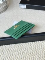 Prada Bags 55prada Hot-Selling Holder Unisex Small Card Holder, Black, Model 1MC025 Loose Characters Triangle Wheat Series Nine Colors Made of cross-grain cowhide, 6 card slots➕A middle compartment that can hold multiple cards and small change, size 11.2×8.5cm, actual product photo, see is what you get - Image 4