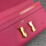 Hermes Bags Hermes Constance Original Order p155 Model: 539-1 Palm Print Gold Buckle Size: 22*11cm Hermès imported leather from overseas, soft comfortable to touch. Counter version, OEM code inside, original replica paired gold hardware, exquisite elegant, smooth straight edges with two large bill slots, one zipper pocket, and 12 card slots - Image 5