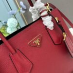 Prada Bags 400 Upgraded Version Top P Home Most Classic Model 1BG2775 Imported Coarse Cross Grain Sheepskin lining Italian imported genuine leather ➕ Hardware Era Factory Original Leather and Top-Grade Handcraft, OEM Code 165, 1BG 25807.5cm Inch 33X25X14.5CM ❤ Little Pepper Shopping Bag Craftsmanship Comparable to High-End Stores! - Image 4