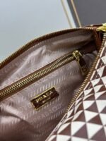 Prada Bags Batch 300 Box Latest Fabric/Symbole Messenger Bag❗|||Made Printing nylon fabric cross-grain cowhide.The is eye-catching striking; print on the consists of classic triangles, very appealing to look at, and it has ample space. This stylish can be worn bag, recommended as crossbody or shoulder with color matching, a favorite bag for going out, Parda new product launched#Unisex#Dimensions 30x22x11, model 2510 - Image 8