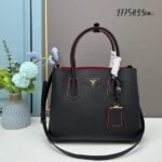 Prada Bags 400 Upgraded Version Top P Home Most Classic Model 1BG2775 Imported Coarse Cross Grain Sheepskin lining Italian imported genuine leather ➕ Hardware Era Factory Original Leather and Top-Grade Handcraft, OEM Code 165, 1BG 25807.5cm Inch 33X25X14.5CM ❤ Little Pepper Shopping Bag Craftsmanship Comparable to High-End Stores!