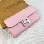 Hermes Bags Hermes Constance Wallet Clutch p150 Model: 539 Palm Print Size: 22*11cm Made of Empson cowhide, it feels soft comfortable. Exquisite elegant, with smooth straight edges. It has two bill inside, one zipper pocket, and 12 card slots for super large capacity, which can hold a phone - Image 2