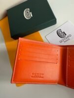 Goyard Bags 50SAINT-FLORENTIN wallet has exquisite compact design that used store cards, banknotes, documents, coins. Its secured by an ultra-flat clasp engraved with the GOYARD logo.Its size is just right to fit bag, and it can also be placed in a jacket pocket or pants pocket. 12 2.4 x 10.5 cm 80% off Wallet-Orange - Image 5