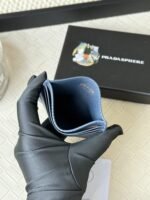 Prada Bags 55prada Hot-Selling Holder Unisex Small Card Holder, Black, Model 1MC025 Loose Characters Triangle Wheat Series Nine Colors Made of cross-grain cowhide, 6 card slots➕A middle compartment that can hold multiple cards and small change, size 11.2×8.5cm, actual product photo, see is what you get - Image 5