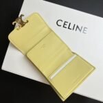 Celine Bags  80 Top quality yellow Arc de Triomphe Wallet 2-in-1 Full Calfskin Split Non-Super Migratory ‼ Celine New Glossy Cow Leather Short Coin Purse❤ TRIOMPHE metallic snap buttons Small enhance taste, classic popular models High aesthetic value practicality, compact portable, one everyone All kinds of bank cards and ID documents are easily misplaced No worries about not finding it, essential daily items 5 slots, banknote slot, 1 detachable card pocket It's true that small things have all the necessary components~ The wallet can be used long time without any loss Premium packaging makes it more honorable to give as a gift, go for it! Model: 10l653DS3 / 16332 /10I653 Size: 9.5×7.5×3cm - Image 9