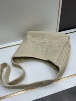 Prada Bags Batch 270 New Model This Series Prada's Main Focus the Entire Season.This product designed imported raffia very handcrafted.Each bag expertly woven by hand professional techniques, lightweight spacious, perfect for summer style. It looks beautiful with various outfits is so perfect. Hurry up and get it! Model: 2386, Size: 33 x 26cm - Image 3