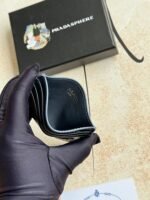 Prada Bags 60 Prada Classic Women's Clip Official Store Step, Type No. 1MC025 Oblique Triangle Wheat Route Do Exquisite craftsmanship Perfect cross-grain cowhide, this Style Saffiano leather Card Holder With Sex Coated Lang Metal Decal Set , Start Ingenious Wonderful Idea Of Fashionable Travel. Decor There is one Same color ‎ engraved Logo Highlight, Emphasize Craftsmanship Quality Standard ‌ Length 10cm high ​ 8cm - Image 4