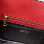 Prada Bags 350 High-Quality PRADA from the Counter#66158 uses thick cross cowhide imported calfskin, 175 OEM code, with lacquered same-color lettering decoration, unique charm in classic fashion and grandeur, length 33x height 24x base 15cm - Image 8