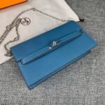 Hermes Bags Latest model p180 Hermès HERMES kelly shoulder crossbody bag Material: print cowhide Size: 24*13.5*6cm Model: 362 Palm Print Silver Buckle Description: Exquisite workmanship, with original factory OEM code inside.Smooth and straight edges, custom-fit hardware Color: Black, Navy Blue, Orange, Gray, Khaki, Brown - Image 3