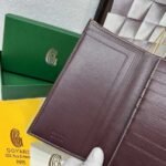 Goyard Bags 85 Goya Multifunctional Travel Wallet Holder, with 1 Main Compartment, Side Compartments, 2 Ticket Dividers, 9 Card Slots, Combining Fashion and Multifunctionality, Can Store Tickets, Cash, Passport, Various Bank Cards, etc. Style number: 98129 Color: Wine Red Size: 19cm 1.5cm x 11.5cm - Image 5