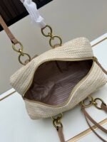 Prada Bags Large Size 270 with Box PRADA Woven Bag | Spring Summer Locking in This Lazy Vibes✨～|||Minimalism Meets Weaving Art! Not Bag, but Italian Handcraft! Some People Love It‮It's joyful‬The laid-back casual style has‮Delightful‬Love its return‮Excellent‬Elegant. Prada's woven bags this season are simply secret weapon "discreet socialite." Full Handmade Feel: Each Nylon Rope Interwoven, Feeling Warmth of Craftsman's Fingers ✅ Incredibly light: The empty bag is light as cloud! Carrying all day during commuting doesn't strain shoulders No‮Only‬Compatible‮Not coming‬Effortful, yet‮Let it be‬The complete set looks better‮Bright Dazzling‬Click. Everyday Wear‮Suddenly‬Oh, go out and have fun‮At the time‬Wait a moment‮Fang Shang‬Receive‮Youna‬Versatile, very‮Worth it‬Get it. ​Size 30*15*13 ​ Model 2537 - Image 7