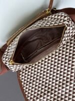 Prada Bags Batch 300 Box Latest Fabric/Symbole Messenger Bag❗|||Made Printing nylon fabric cross-grain cowhide.The is eye-catching striking; print on the consists of classic triangles, very appealing to look at, and it has ample space. This stylish can be worn bag, recommended as crossbody or shoulder with color matching, a favorite bag for going out, Parda new product launched#Unisex#Dimensions 30x22x11, model 2510 - Image 7