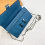 Hermes Bags Hermes Constance Chain Crossbody Bag p155 Model: 539-1 Palm Print Silver Buckle Size: 22*11cm Made of Empson cowhide, it feels soft comfortable.Exquisite elegant, with smooth straight edges. It has two bill inside, one zipper pocket, and 12 card slots for super large capacity, which can hold phone.Can be worn crossbody an underarm bag, chain length 120cm, detachable as a wallet or clutch, multi-use bag - Image 3