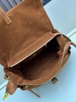 Prada Bags Comes box, batch 250. unique texture.This is of most popular replica series, inspired by Prada's designs from 90s early millennium. It features shoulder strap can be worn crossbody, on one shoulder, hand-held, with an iconic triangular enamel logo detachable small coin pouch.The suede version will give the classic design vintage, soft, warm feel High-quality texture: Suede has soft delicate touch, bringing a vintage and understated luxury vibe that stands out more than smooth leather or nylon. ​ Large size 28x22x11, model 2566 - Image 7