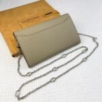 Hermes Bags Hermes Constance Chain Crossbody Bag p155 Model: 539-1 Palm Print Silver Buckle Size: 22*11cm Made of Empson cowhide, it feels soft comfortable.Exquisite elegant, with smooth straight edges. It has two bill inside, one zipper pocket, and 12 card slots for super large capacity, which can hold phone.Can be worn crossbody an underarm bag, chain length 120cm, detachable as a wallet or clutch, multi-use bag - Image 5