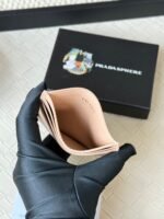 Prada Bags Prada Hot-Selling Holder Unisex Small Card Holder, Black, Model 1MC025, Loose Characters, Triangle Wheat Series, Nine Colors Made of cross-grain cowhide, 6 card slots ➕ A middle compartment that can hold multiple cards and cash, size 11.2×8.5cm, actual product photo, see is what you get - Image 5