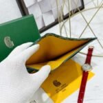 Goyard Bags 85 Goya Multifunctional Travel Wallet Holder, with 1 Main Compartment, Side Compartments, 2 Ticket Dividers, 9 Card Slots, Combining Fashion and Multifunctionality, Can Store Tickets, Cash, Passport, Various Bank Cards, etc. Style number: 98129 Color: Green Size: 19cm 1.5cm x 11.5cm - Image 6