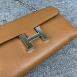 Hermes Bags Hermes Constance Original Order p155 Model: 539-1 Palm Print Silver Buckle Size: 22*11cm Hermès imported leather from overseas, soft comfortable to touch. Counter version, OEM code inside, original replica paired gold hardware, exquisite elegant, smooth straight edges with two large bill slots, one zipper pocket, and 12 card slots - Image 5