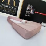 Prada Bags P250 Quality with Exclusive Gift Box Upgrade Moon-Shaped Vintage Made of Imported Original Parachute Fabric, Lightweight Practical Hobo Simple Durable, Small/Lightweight/Functional/Good Match/Fashionable Underarm Bag, Can Also Be Handheld, Super Versatile and Easy to Use.This is currently the most popular bag among celebrities. Aren't you tempted? Ladies, hurry up! Dimensions: length 23x height 13x base 5cm, model 1NE515 - Image 2