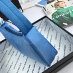 Prada Bags P250 Quality with Exclusive Gift Box Upgrade Moon-Shaped Vintage Made of Imported Original Parachute Fabric, Lightweight Practical Hobo Simple Durable, Small/Lightweight/Functional/Good Match/Fashionable Underarm Bag, Can Also Be Handheld, Super Versatile and Easy to Use. This is currently the most popular bag among celebrities. Aren't you tempted? Ladies, hurry up! Dimensions: length 23x height 13x base 5cm, model 1NE515 - Image 2