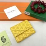 Goyard Bags The p65 G513 Marigny Coin Purse is perfect storing small change. It features snap closure, compartment coins, a slot for cards and banknotes.Size: 8.5*2*10cm. Color: Yellow