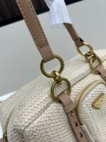 Prada Bags Large Size 270 with Box PRADA Woven Bag | Spring Summer Locking in This Lazy Vibes✨～|||Minimalism Meets Weaving Art! Not Bag, but Italian Handcraft! Some People Love It‮It's joyful‬The laid-back casual style has‮Delightful‬Love its return‮Excellent‬Elegant. Prada's woven bags this season are simply secret weapon "discreet socialite." Full Handmade Feel: Each Nylon Rope Interwoven, Feeling Warmth of Craftsman's Fingers ✅ Incredibly light: The empty bag is light as cloud! Carrying all day during commuting doesn't strain shoulders No‮Only‬Compatible‮Not coming‬Effortful, yet‮Let it be‬The complete set looks better‮Bright Dazzling‬Click. Everyday Wear‮Suddenly‬Oh, go out and have fun‮At the time‬Wait a moment‮Fang Shang‬Receive‮Youna‬Versatile, very‮Worth it‬Get it. ​Size 30*15*13 ​ Model 2537 - Image 6