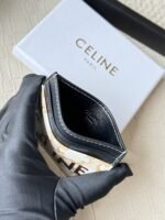 Celine Bags 50CELINE.TRIOMPHE Logo Printed Card Holder/2024 Small Race Coated canvas, sheepskin leather edging 2 pieces are stuck 1 flat bag No.: 10B702 Size: w10.5×7cm - Image 6