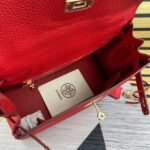 Hermes Bags Bulk 350, Medium 340, Small 330 Upgraded Hermes Kelly Bag Original Version New Leather Texture 7 Colors Available Gold Buckle Three Sizes 25cm 28cm 32cm Fine Grain Calfskin, Imported Alloy Hardware, Logo Matching, Inner Goat Grain, Top Craftsmanship, Quality and Workmanship - Image 8