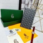 Goyard Bags 85 Goya Multifunctional Travel Wallet Holder, with 1 Main Compartment, Side Compartments, 2 Ticket Dividers, 9 Card Slots, Combining Fashion and Multifunctionality, Can Store Tickets, Cash, Passport, Various Bank Cards, etc. Style number: 98129 Color: Gray Size: 19cm 1.5cm x 11.5cm