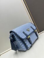 Prada Bags Batch 300 Box Latest Fabric/Symbole Messenger Bag❗|||Made Printing nylon fabric cross-grain cowhide.The is eye-catching striking; print on the consists of classic triangles, very appealing to look at, and it has ample space. This stylish can be worn bag, recommended as crossbody or shoulder with color matching, a favorite bag for going out, Parda new product launched Unisex # Dimensions 30x22x11, model 2510 - Image 2
