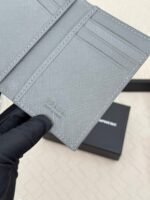 Prada Bags 65 Prada Pattern Unisex Placed or Bag, Be Handheld, Made of Imported Calfskin with Cross Pattern, Pocket Holder, Can Hold Change, 6 Card Slots, Simple and Elegant Fashion Trend Model 2MC101, color as shown in the picture Size 11×7cm, - Image 6