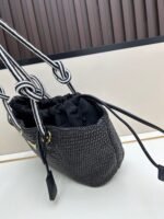 Prada Bags Batch 240 Stunning to carry the Sunshine Straw Bag Summer solstice is coming soon, here's recommendation for this Prada sun-straw bag Woven leather, refreshing yet artistic, making you both sweet and beautiful.Design It's also very practical with large capacity. Same style! How can summer be complete without a straw bag? ​Bag mouth size 40x bottom 26x height 22x width 13, model 2553 - Image 2