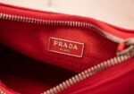Prada Bags 185 Return Top Original Prada New Nylon Handbag/Underarm Bag trendy bag from internet-famous sister group now available in new style! This Hobo bag's design fantastic three uses: waist bag/crossbody/single The handle been replaced chain, adding touch of sexiness underarm bag. comes long strap. What I love most is the shoulder strap has a small pendant pouch that can also be hung on other bags or pants as an accessory. It goes well with various outfits. Hurry up and get it, it's so beautiful! Model: pD001, Dimensions: Length 22X Height 18x Bottom 6.5cm - Image 9